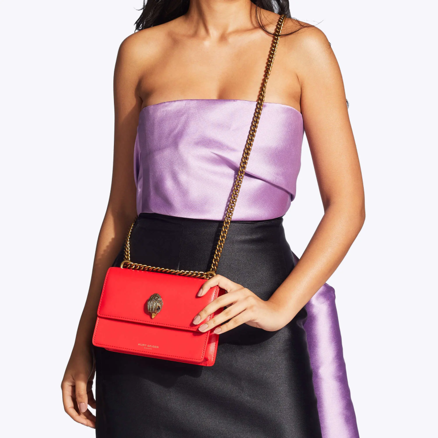femei roșu Kurt Geiger london shoreditch small cross body N02B128 | saci