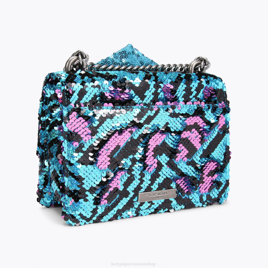 femei turcoaz Kurt Geiger london shoreditch small cross body N02B126 | saci