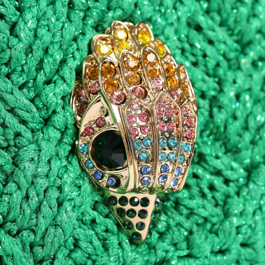 femei verde Kurt Geiger london crochet franjuri kensington N02B45 | saci