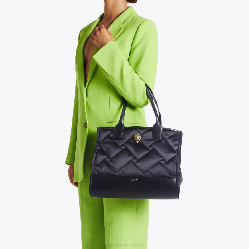 femei negru Kurt Geiger cumpărător mic pătrat reciclat din Londra N02B112 | saci