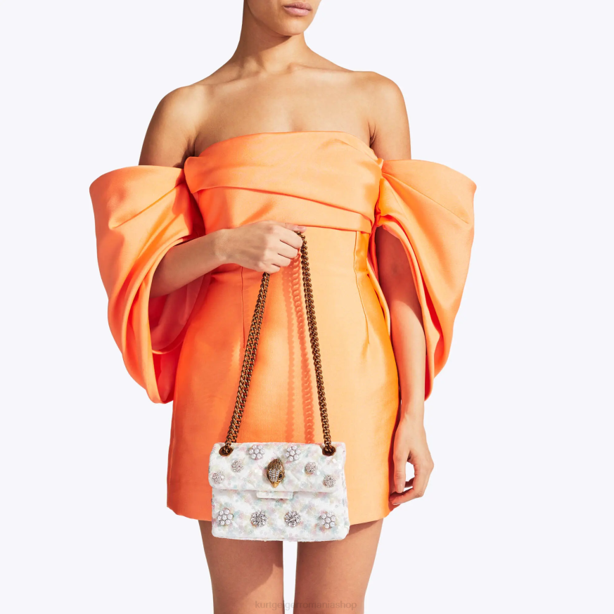 femei alb Kurt Geiger london fabric mini kensington N02B39 | saci