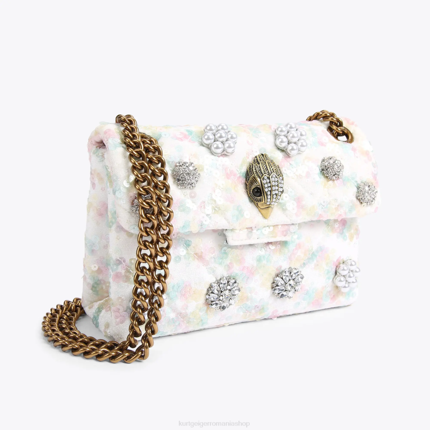 femei alb Kurt Geiger london fabric mini kensington N02B39 | saci
