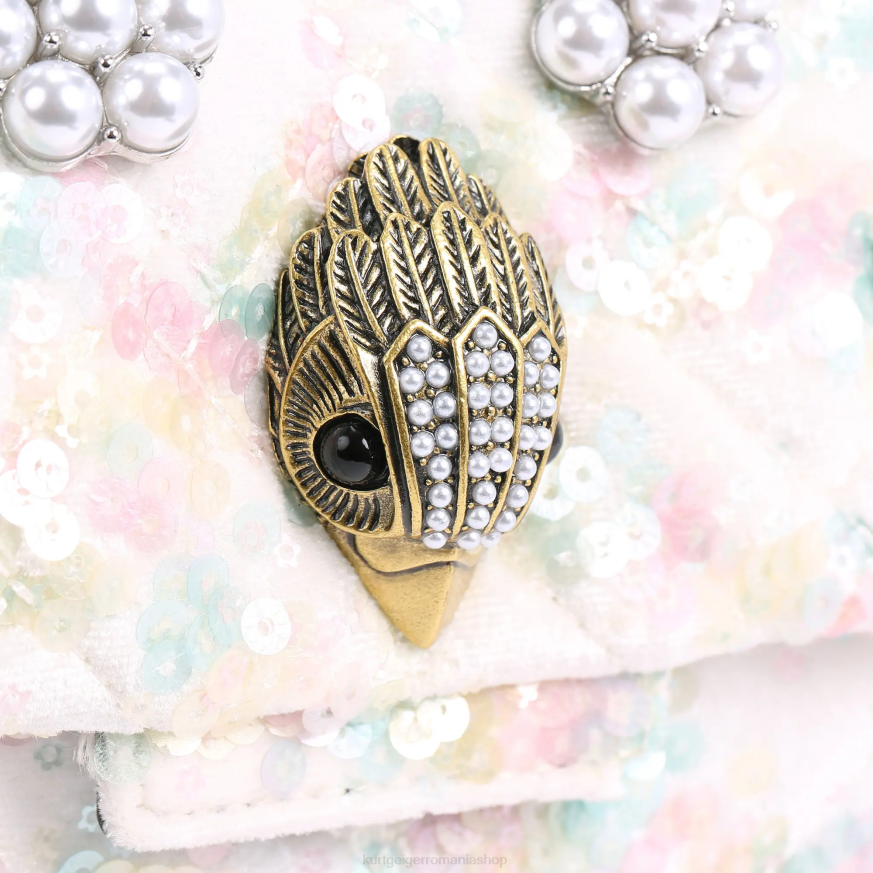 femei alb Kurt Geiger london fabric mini kensington N02B39 | saci