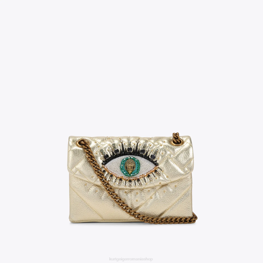 femei aur Kurt Geiger mini Kensington eye din piele de Londra N02B108 | saci