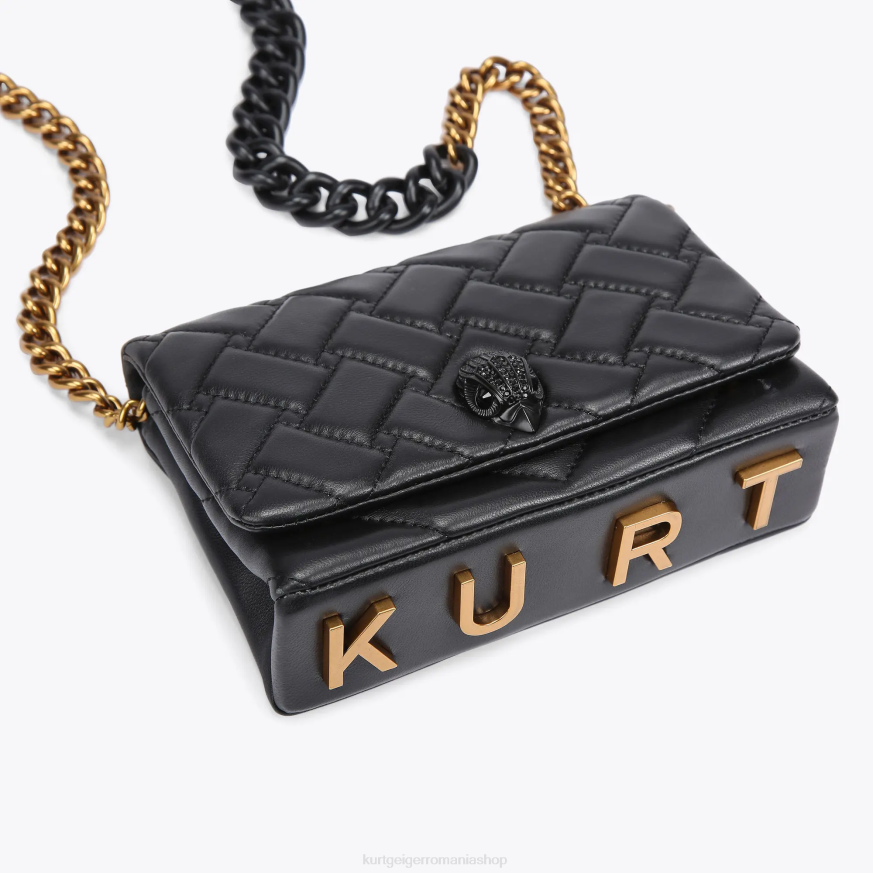 femei combinație de negru Kurt Geiger london mini kensington N02B88 | saci