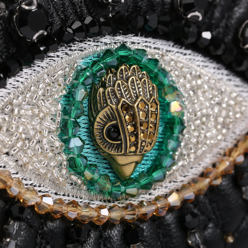 femei negru Kurt Geiger mini Kensington eye din piele de Londra N02B76 | saci