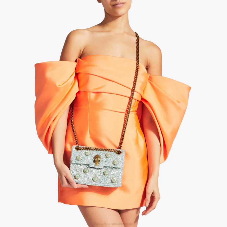 femei verde palid Kurt Geiger geantă london mini kensington N02B93 | saci