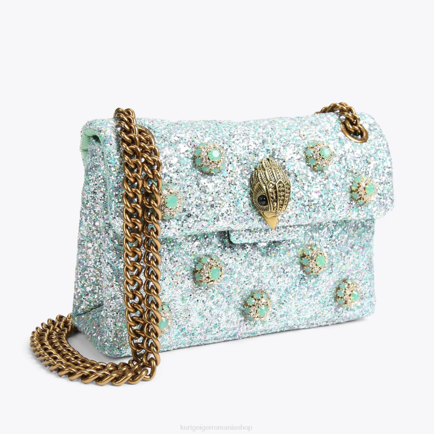 femei verde palid Kurt Geiger geantă london mini kensington N02B93 | saci