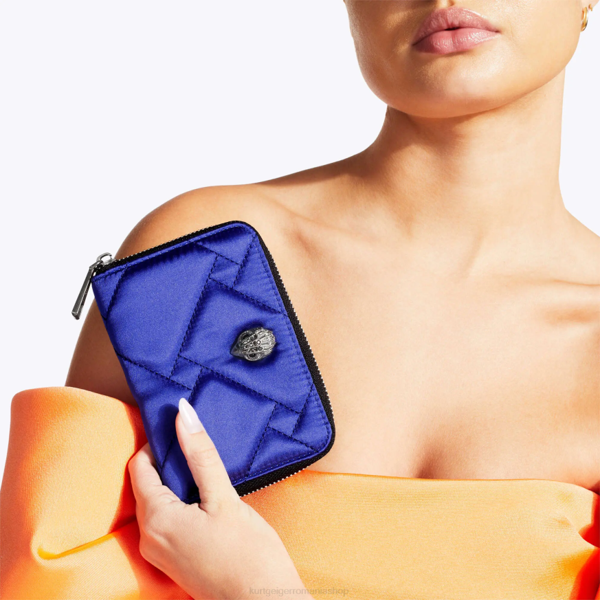femei albastru Kurt Geiger portofel london mic cu fermoar nailon N02B559 | saci
