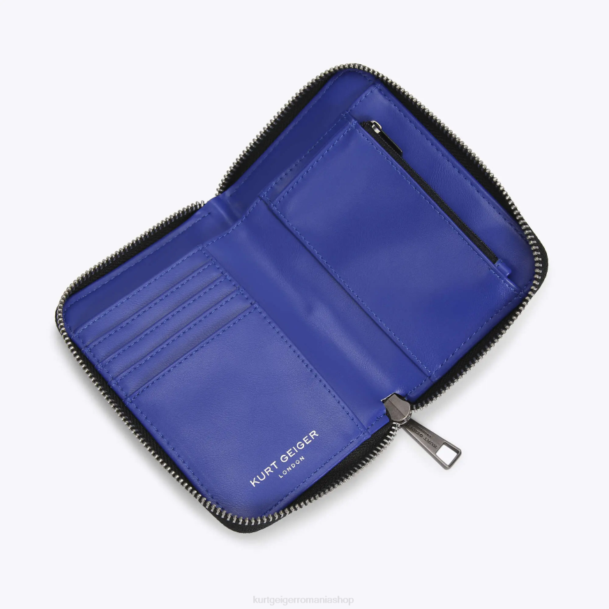 femei albastru Kurt Geiger portofel london mic cu fermoar nailon N02B559 | saci