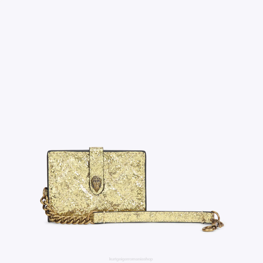 femei aur Kurt Geiger card oglindă london kensington N02B566 | saci