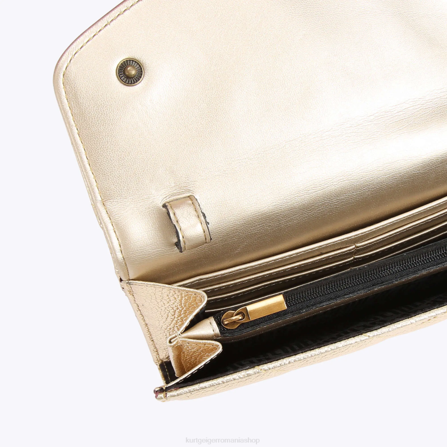 femei aur Kurt Geiger london kensington lanț portofel ochi N02B109 | saci