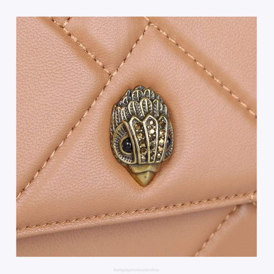 femei cămilă Kurt Geiger portofel cu pilota Kensington london N02B95 | saci