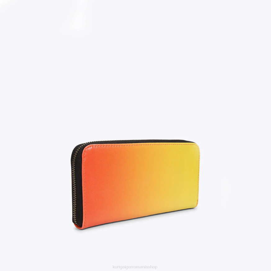 femei galben Kurt Geiger london zip în jurul shoreditch N02B540 | saci