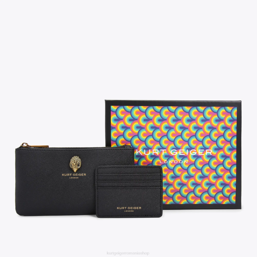 femei negru Kurt Geiger set cadou husă london eagle N02B500 | saci