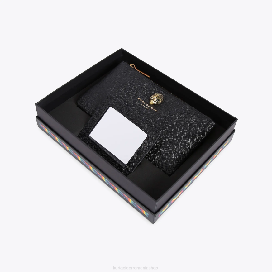 femei negru Kurt Geiger set cadou husă london eagle N02B500 | saci